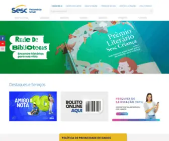 Sesc-SC.com.br(Sesc em Santa Catarina) Screenshot