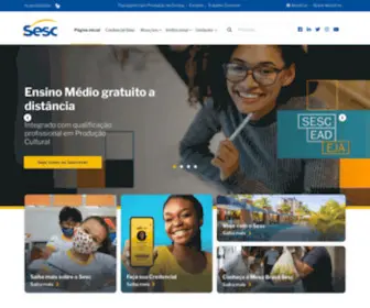 Sesc.com.br(Cultura, Educação, Saúde, Lazer e Assistência) Screenshot