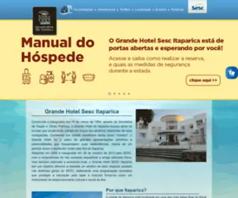 Sescitaparica.com.br(Grande Hotel SESC Itaparica) Screenshot