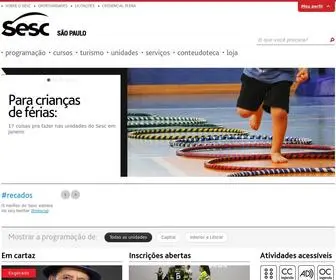 Sescsp.org.br(Sesc São Paulo) Screenshot