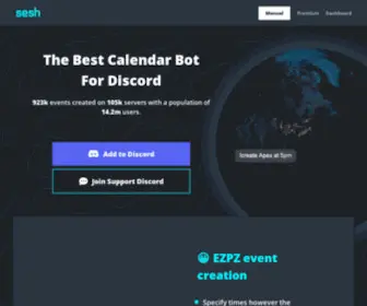 Sesh.fyi(The best calendar and event bot for discord) Screenshot
