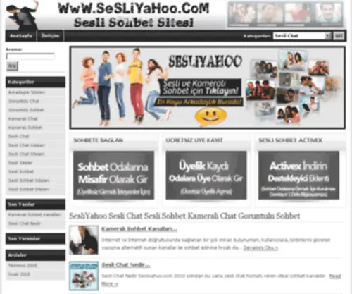 Sesliyahoo.com(Kameralı chat) Screenshot