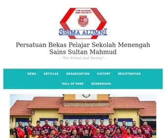 Sesmaalumni.my(Persatuan Bekas Pelajar Sekolah Menengah Sains Sultan Mahmud) Screenshot