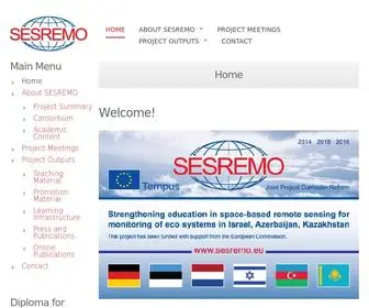 Sesremo.eu(Strengthening education in space) Screenshot