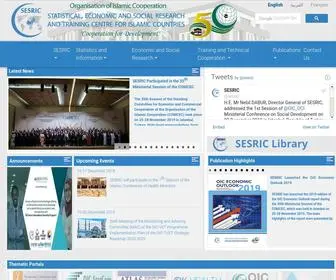Sesric.org(Statistical, Economic and Social Research and Training Centre for Islamic Countries) Screenshot