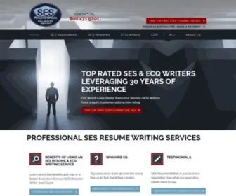 Seswriters.com(SES Resume & ECQ Writing Services with 30) Screenshot