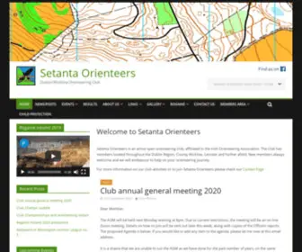 Setantaorienteers.org(Dublin/Wicklow Orienteering Club) Screenshot