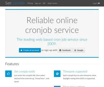 Setcronjob.com(Reliable cron job service by SetCronJob) Screenshot