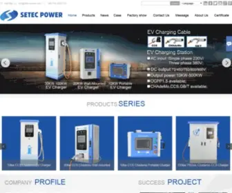 Setec-Power.com(Top Electric Vehicle Fast Charging Station Manufacturer) Screenshot