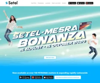Setelnow.com(Malaysia's first petrol e) Screenshot