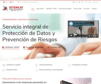 Setemcat.com(Protección de Datos RGPD y Prevención Riesgos Laborales) Screenshot