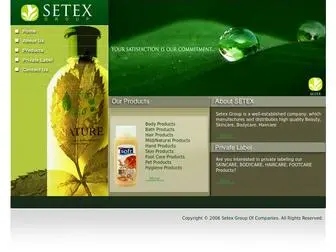 Setex-Corp.com(Welcome SETEX) Screenshot