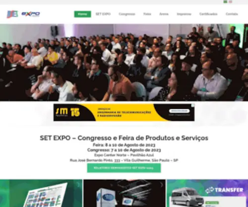 Setexpo.com.br(SET eXPerience) Screenshot