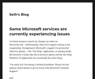 Sethchromick.com(Seth's Blog) Screenshot