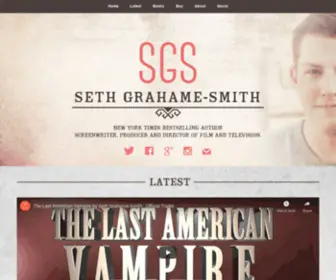 Sethgrahamesmith.com(The Official Site of Author Seth Grahame) Screenshot