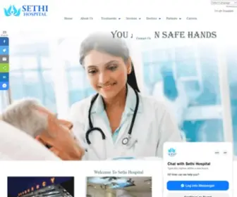 Sethihospital.org(Sethi Hospital Gurgaon) Screenshot