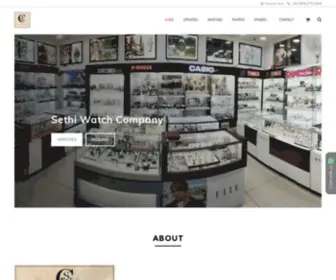 Sethiwatch.com(Sethi Watch Company in New Delhi) Screenshot