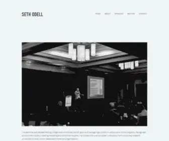 Sethodell.com(Seth Odell) Screenshot