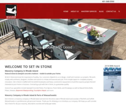 Setinstone123.com(Masonry Services) Screenshot