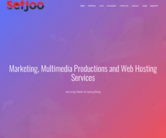 Setjoo.com(Setjoo Network of content Production) Screenshot