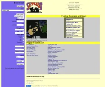 Setlist.com(For all your setlist needs) Screenshot