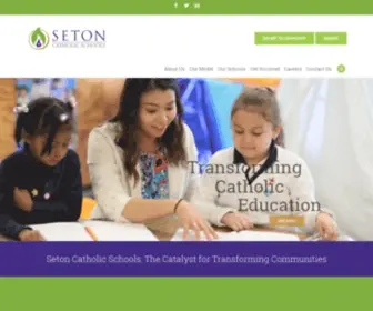 Setoncatholicschools.com(Seton Catholic Schools) Screenshot