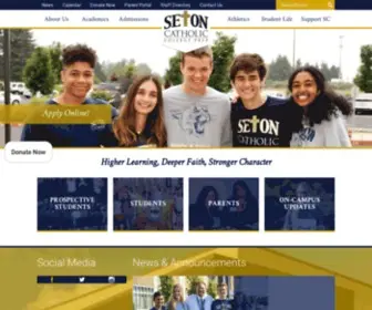 Setonhigh.org(St. Elizabeth Ann Seton Catholic College Preparatory High School serves students and) Screenshot