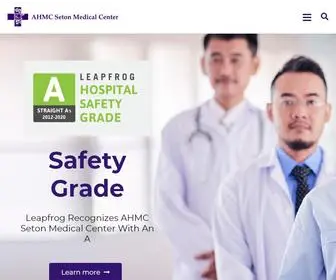 Setonmedicalcenter.com(AHMC Seton Medical Center) Screenshot