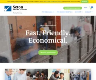 Setontesting.com(We offer a variety of tests for student growth. IOWA (ITBS & ITED)) Screenshot
