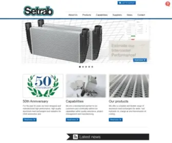 Setrab.com(Setrab High performance cooling solutions) Screenshot