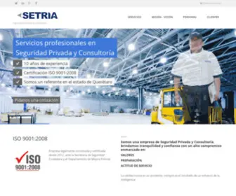 Setria.com.mx(Seguridad) Screenshot