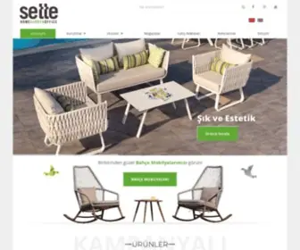 Settehome.com(Bahçe mobilyası) Screenshot