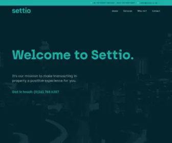 Settio.co.uk(Settio) Screenshot