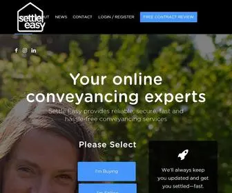 Settleeasy.com.au(Online Conveyancing Services Australia) Screenshot