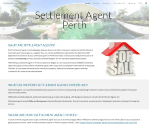 Settlementagentperth.com(Settlement Agent Perth) Screenshot