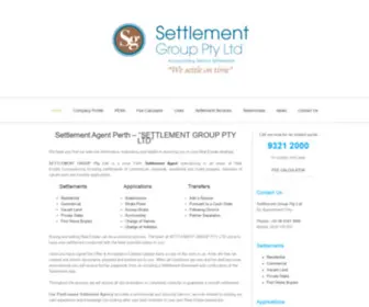 Settlementgroup.com.au(Settlement Agent Perth) Screenshot