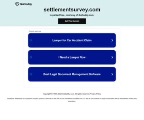 Settlementsurvey.com(Settlementsurvey) Screenshot