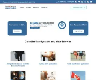 Settler.ca(Parsai Immigration Services) Screenshot