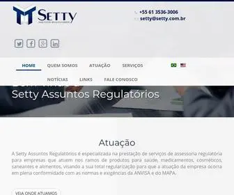 Setty.com.br(Setty Assuntos Regulatórios) Screenshot