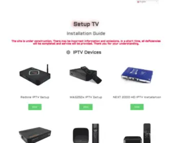 Setuptv.site(Setuptv site) Screenshot