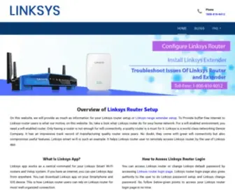 Setupwireless.net(Linksys extender setup) Screenshot