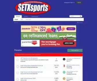 SetXsports.com(The Source for Sports in Southeast Texas) Screenshot