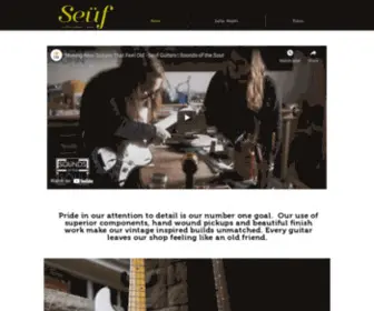 Seufguitars.com(Custom Guitar Manufacturing) Screenshot