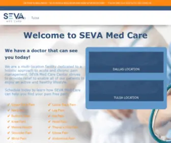 Sevamedcare.com(Pain Management) Screenshot