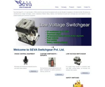 Sevaspl.com(Seva Switchgear Pvt Ltd) Screenshot