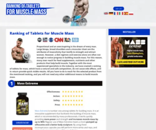 Seven-Pride.com(Ranking of Tablets for Muscle Mass) Screenshot