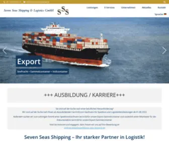 Seven-Seas-Shipping.com(Seven Seas Shipping & Logistics) Screenshot
