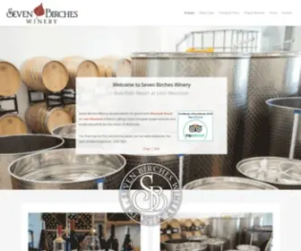 Sevenbirches.com(Seven Birches Winery) Screenshot