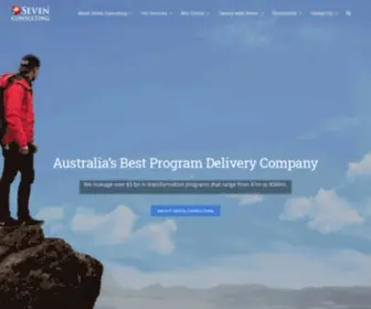 Sevenconsulting.com(Project and Program management services) Screenshot