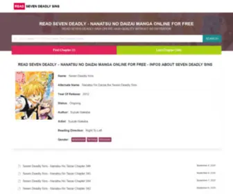 Sevendeadlysins.info(Read Seven Deadly) Screenshot